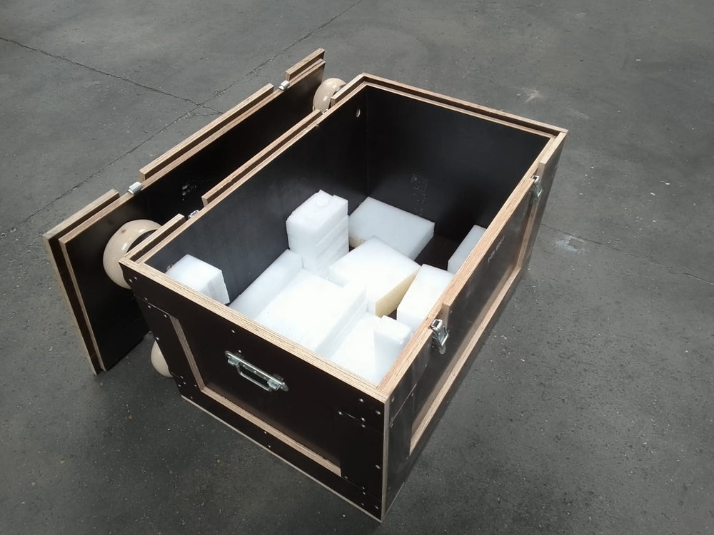 Caisse de transport marron contreplaqué - 900 x 520 x 600 mm