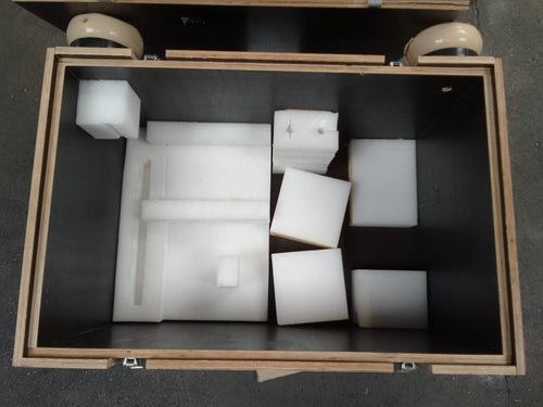 Caisse de transport marron contreplaqué - 900 x 520 x 600 mm