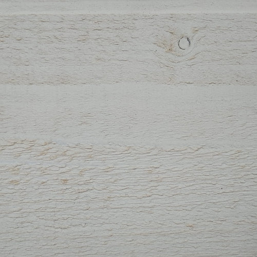 Lambris peint en blanc - brut de sciage - 9x105 - L=2,05m (déclassé)