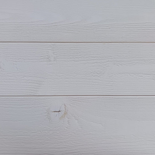 Lambris peint en blanc - brossé - 13x135 - L=2,53m (déclassé)