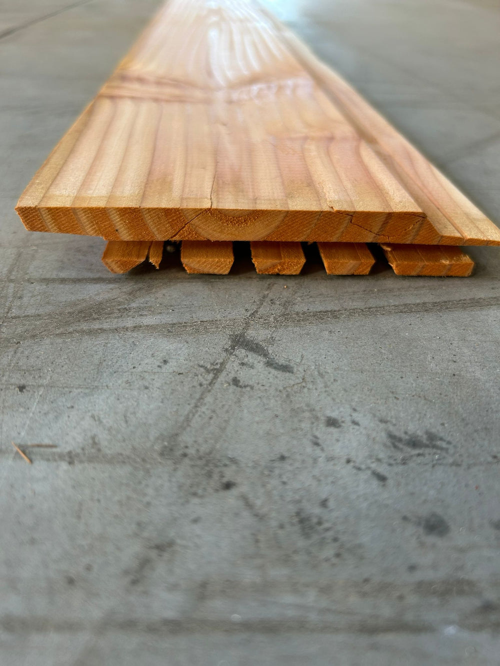 Bardage douglas naturel - 21x122 - L=3,5m (profil vision)