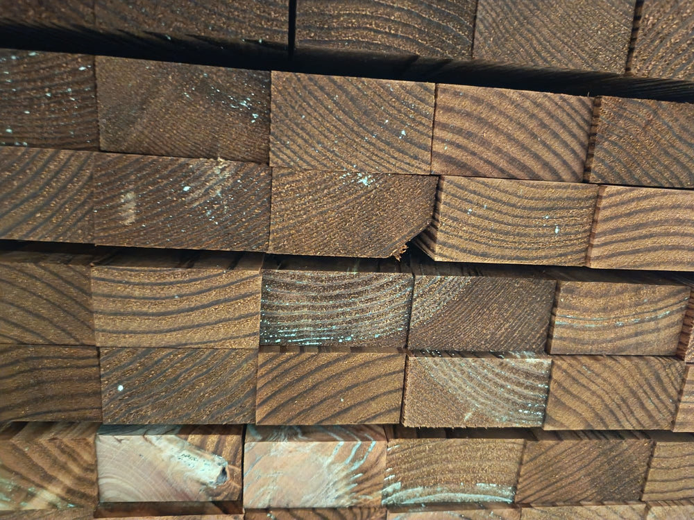 Chevron pin raboté vert classe 4 - 40x75 - L=3m