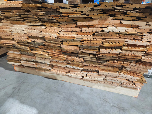 Bardage 0.8m essence diverses (profil divers )