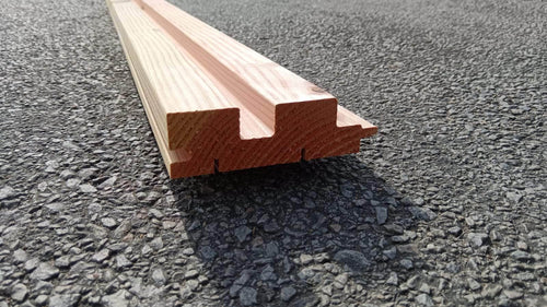 Bardage Douglas  -  Bardage douglas faux-claire-voie - 44x135 - L=4m (profil Vibrato XL)