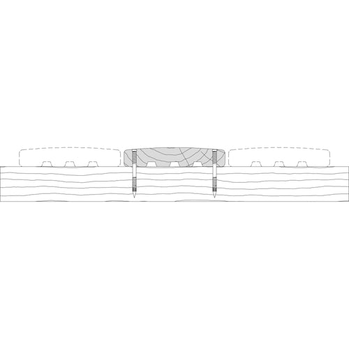 Terrasse  -  Lame de terrasse douglas classe 3 - 28x145 - L=4m (profil Catalina)