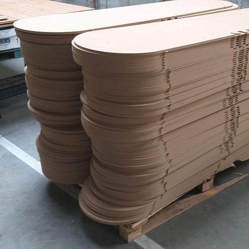 Panneaux (réemploi)  -  Panneau ovale MDF, 150 x 40  ep.10 mm