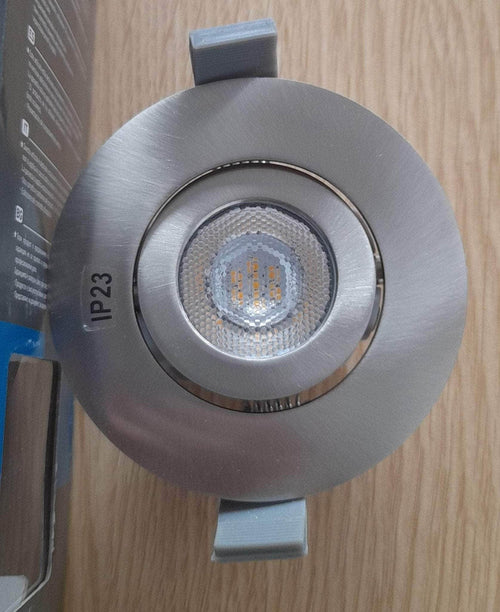 Éclairage (réemploi)  -  3 spots LED à encastrer orientable INVENTIV' Nickel brossé alu