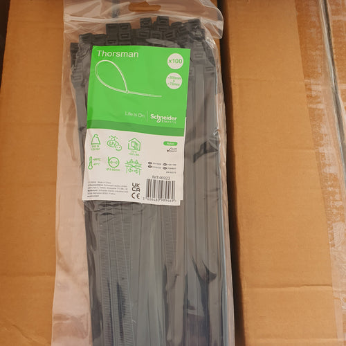 colliers de serrage serre câble noir - 300 x 7.6 mm - Thorsman IMT46923