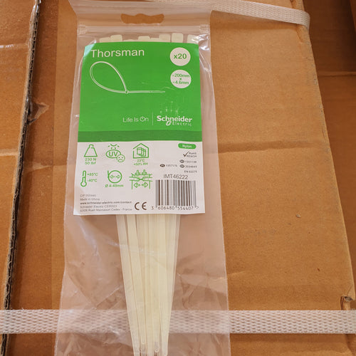 colliers de serrage serre câble incol. - 200 x 4.6 mm - Thorsman IMT46222