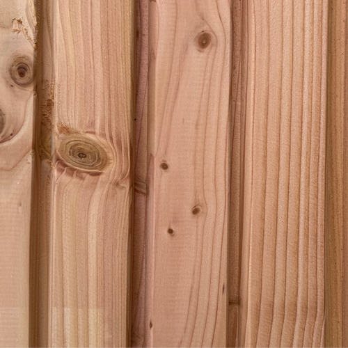 Bardage douglas naturel faux clair voie (profil aero) - 27x122 - L=4,0m (déclassé)