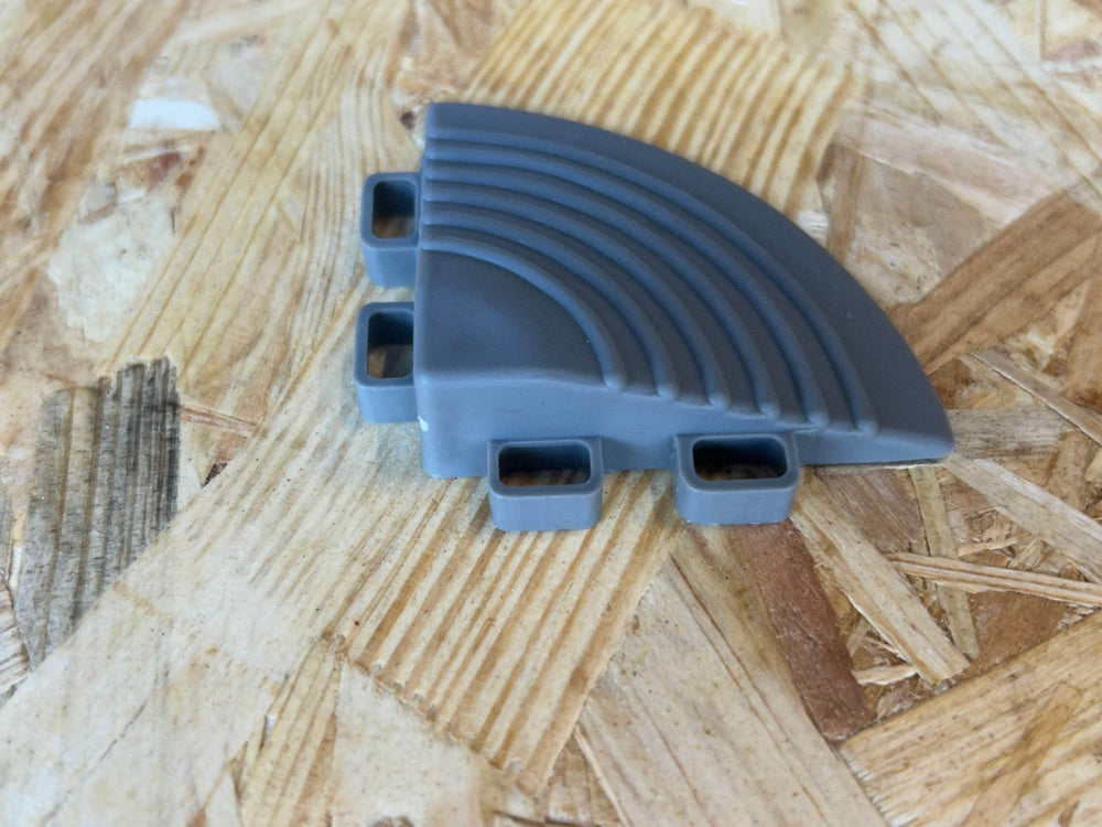 Angle pour dalle de garage - gris