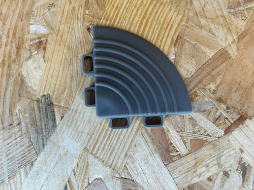 Angle pour dalle de garage - gris