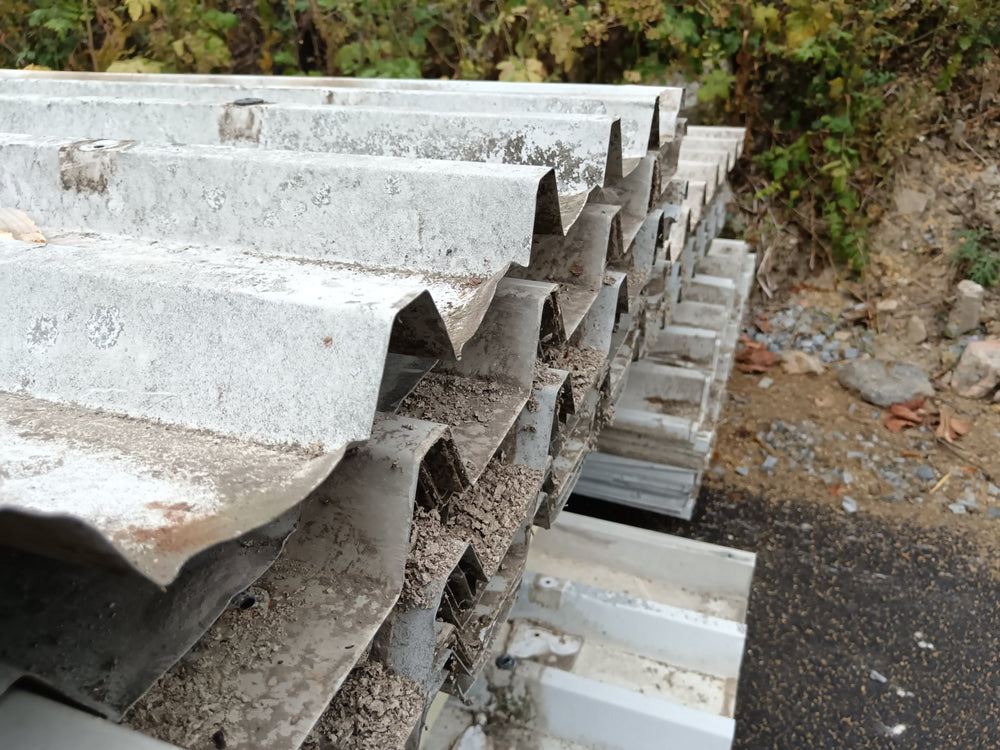 Bac acier blanc - 8050 x 950 x 45 mm