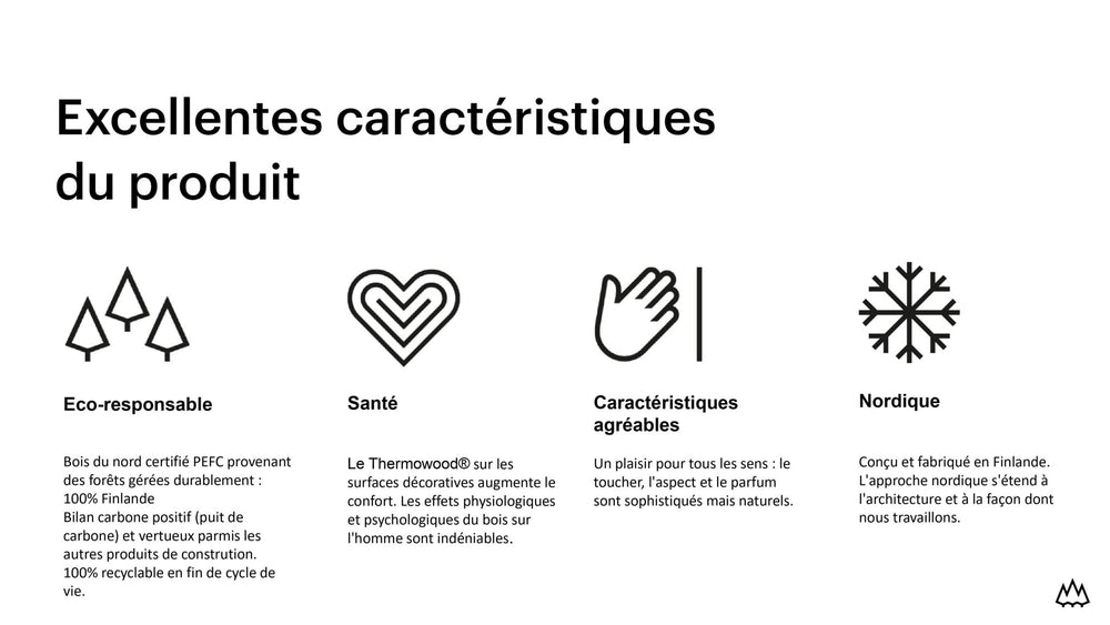 Bardage Epicea Classe 3 Thermowood (Profil TGV) - 19x130 - L=2,70m