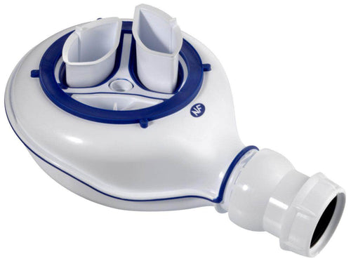 Bonde - siphon sortie horizontale D90mm capot carré chromé réf E78260CP JACOB DELAFON