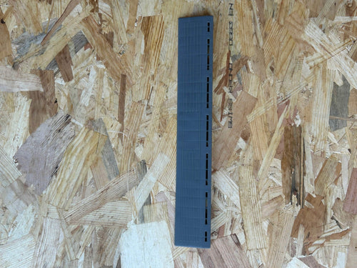 Bordure pour dalle de garage 395mm - mâle gris