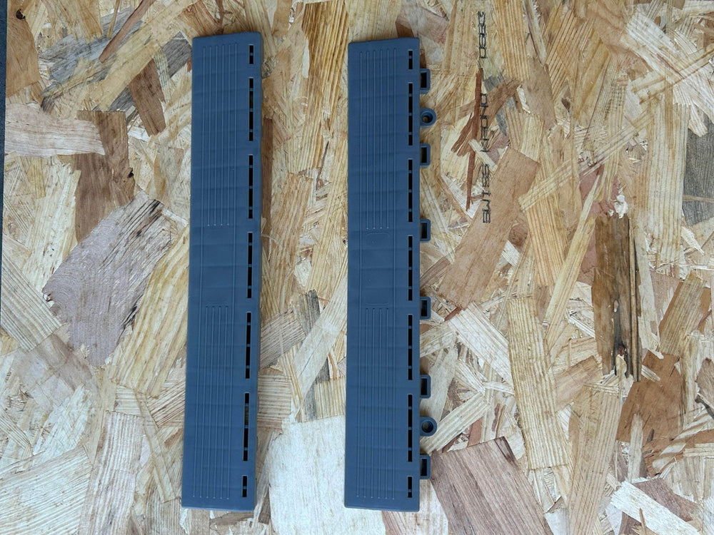 Bordure pour dalle de garage 400mm - mâle gris