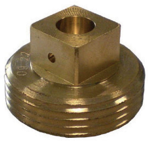 Bouchon mâle 6 - 20 tête carrée joint plat gaz NF Réf. 0034001 BANIDES