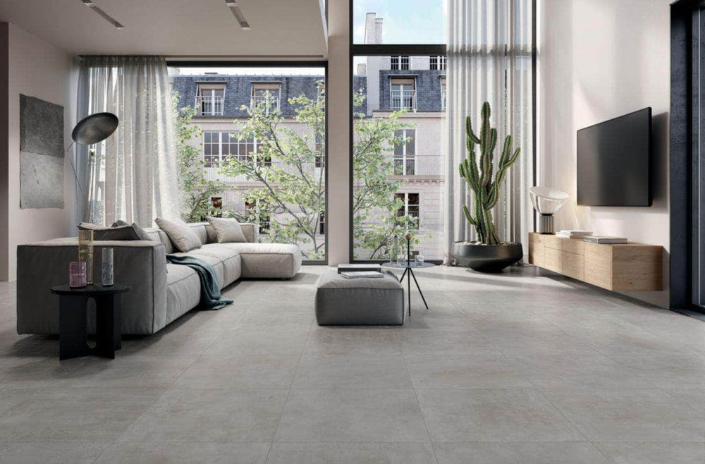 Carrelage intérieur grès cérame rectifié couleur Gris ref J813 - gamme Matic - 60x60 - Ep=8,5mm - Novoceram