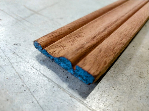 Chambranle LVX boudin - Bois exotique rouge - 9x43x2400