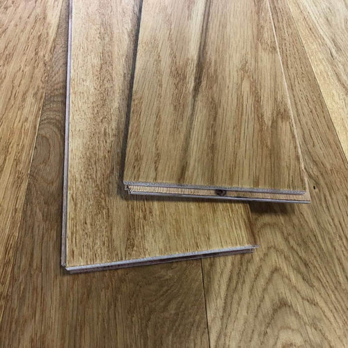 Contrecollé chêne européen naturel huilé incolore 400 - 1200 x 125 x 14/3 mm Lonson