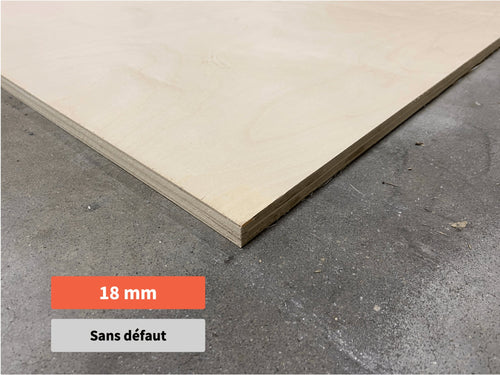 Contreplaqué Peuplier 18mm (sans défaut)