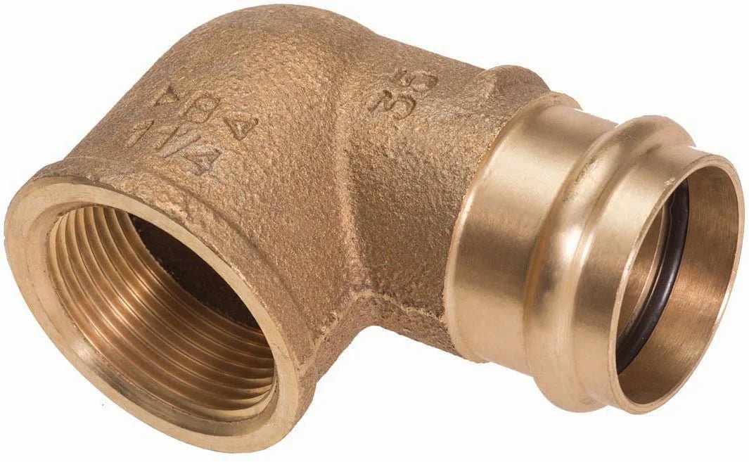 Coude 90 Altech à sertir femelle femelle diamètre 16x1/2 fer cuivre sachet de 2 pièces