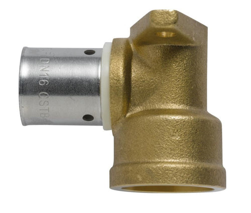 Coude à sertir femelle embase DN16 - 15x21 Réf 523346 - EB50 THERMACOME