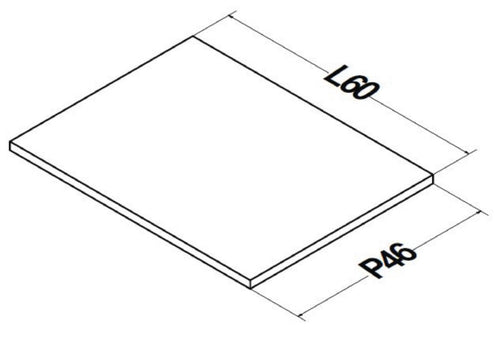 Cube Alterna Plénitude hauteur 30cm largeur 30cm profondeur 18cm Blanc brillant ALTERNA