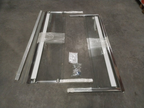 Kinedo - Paroi douche accès d angle Supra II A, 100 x 80, verre transparent, chromé