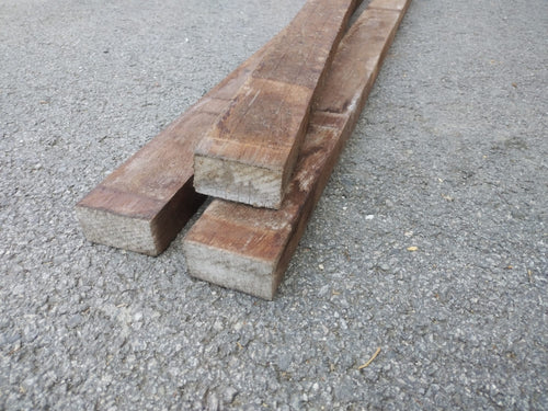 Lambourde bois exo Iroko classe 4 - 37x70 - L=2,05m