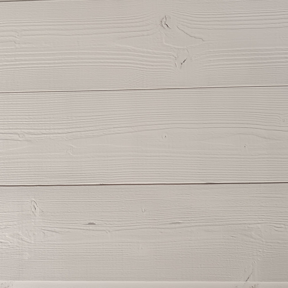 Lambris peint en blanc raboté brossé - 12 x 135 - L=2,05m