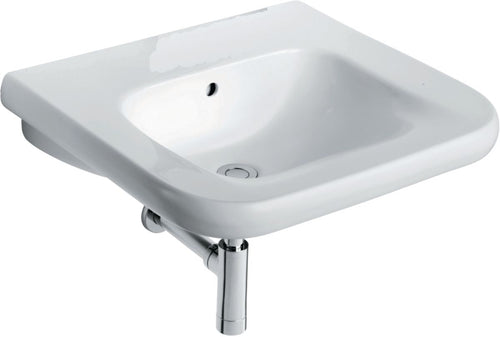 Lavabo MATURA 2 60 x 55 cm en porcelaine, percé un trou, blanc Réf. S221901 PORCHER