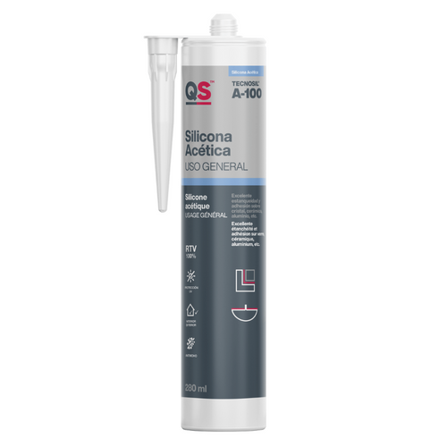 Mastic Silicone blanc Tecnosil A - 100 (Cartouche 280 ml)