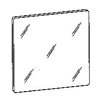 Miroir Rectangulaire 6 mm 600 x 1100 mm Garantie 10 Ans 0812000132 Mirover Duplex