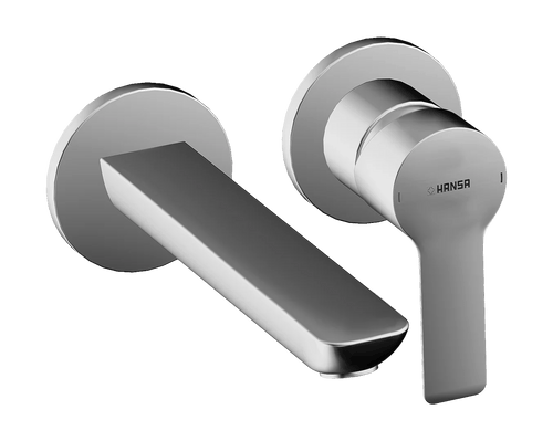 Mitigeur de lavabo encastré, installation 2 trous, chrome 06402103 Hansa Hansaligna