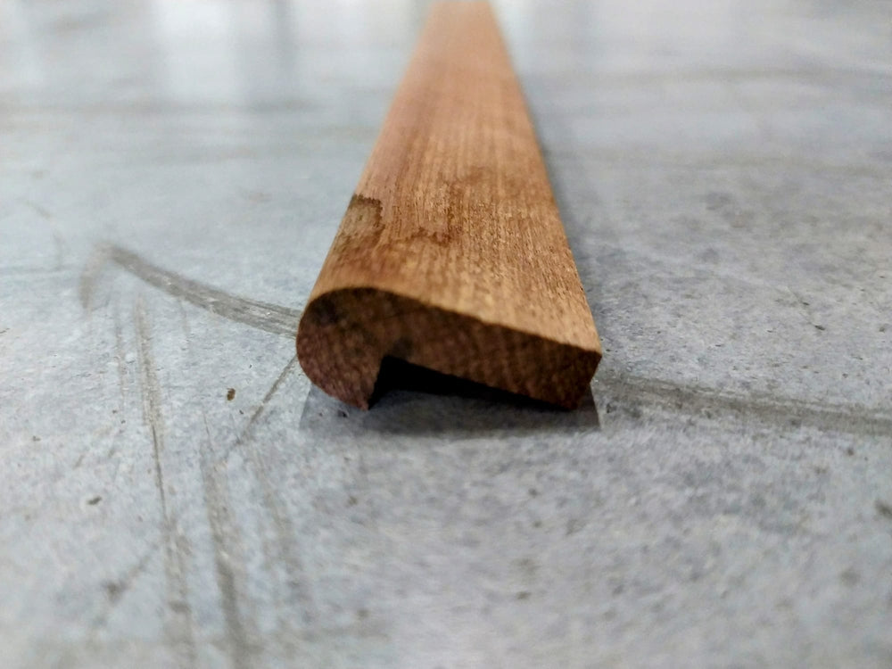 Parclose simple - Bois exotique rouge - 12x26x2400