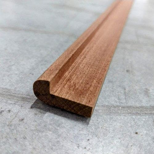 Parclose simple - Bois exotique rouge - 12x26x2400