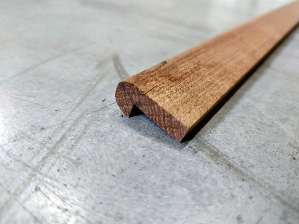 Parclose simple - Bois exotique rouge - 12x26x2400