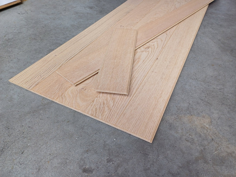 Parquet Contrecollé Broceliande S 90x1210 Clic HDF 12mm Chene Boheme Lin PEFC (4 chanfreins) ref 80179175