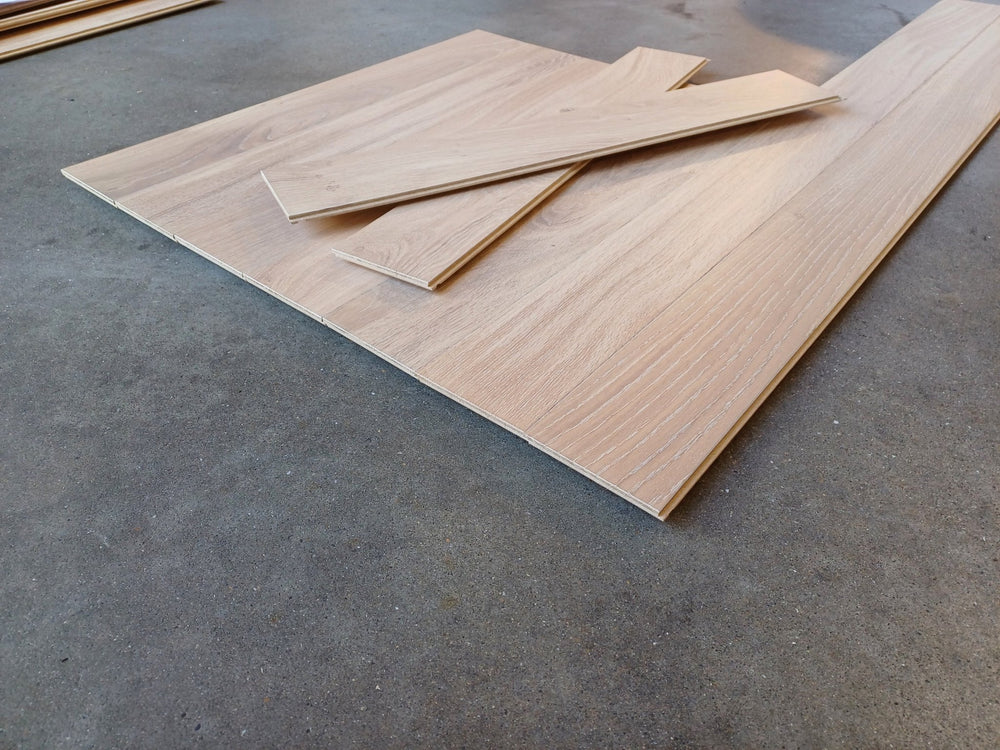 Parquet Contrecollé Diva 90x385 - 1180 Clic HDF 12mm Chene Zenitude Huilé Tufeau (4 chanfreins)