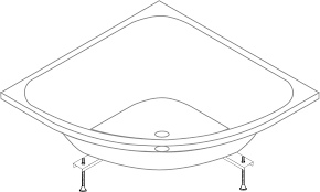 Pieds pour baignoire Alterna Verseau 3 Angle - 6875609 ALTERNA