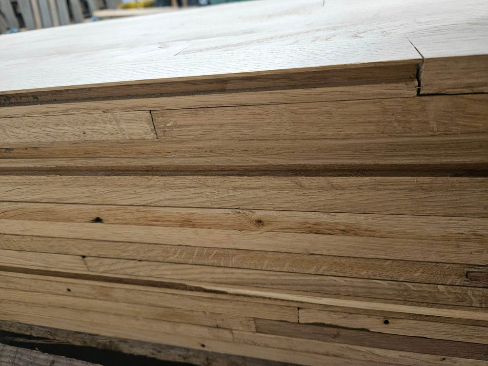 Planche - Lamellé collé - Poncée 2 faces - chêne - 753 x 328 x 15 mm