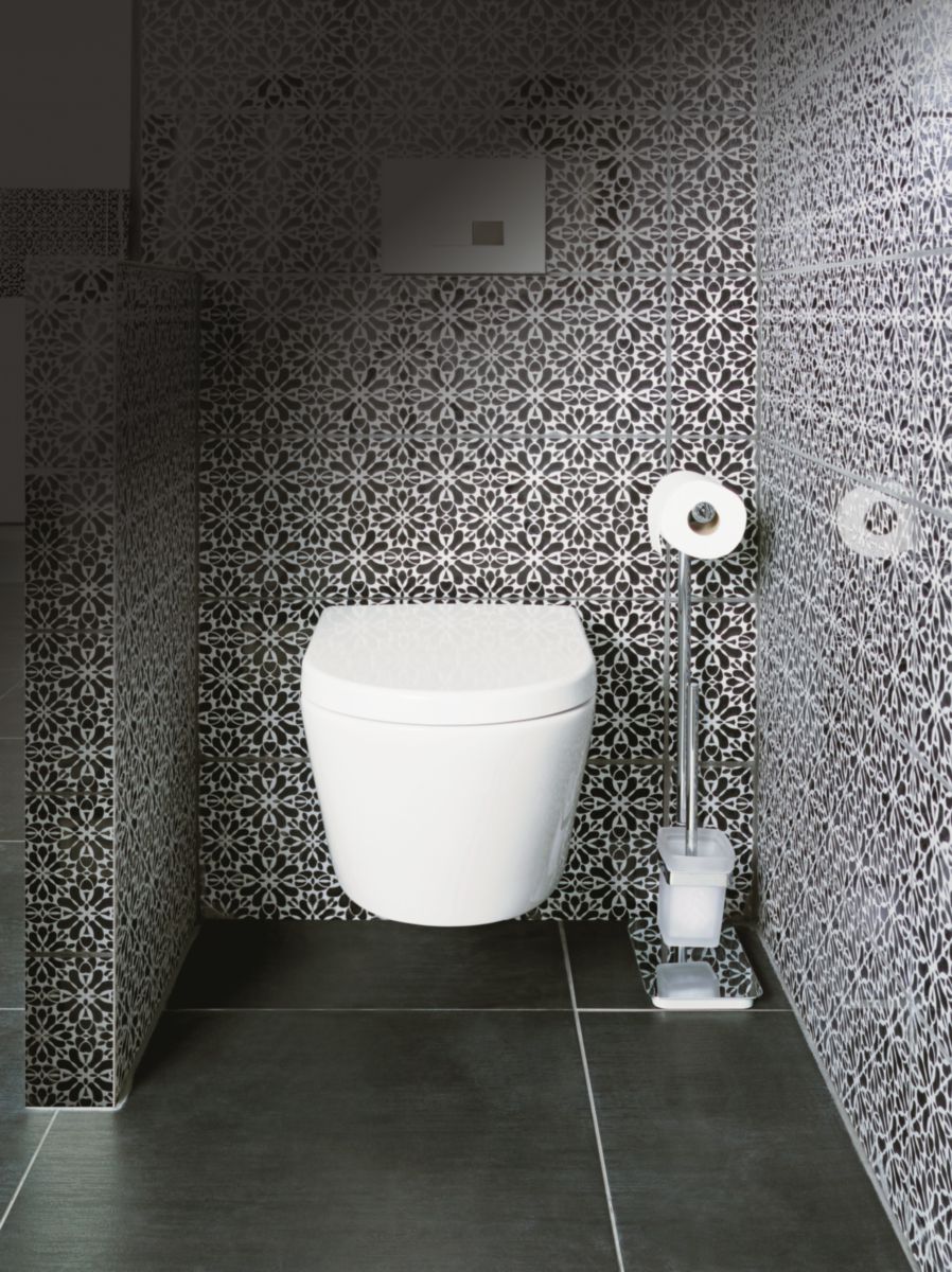 plaque de commande SQUARE aspect inox inserts brillant réf. 31204210