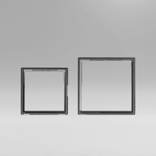 plaque de commande SQUARE aspect inox inserts brillant réf. 31204210
