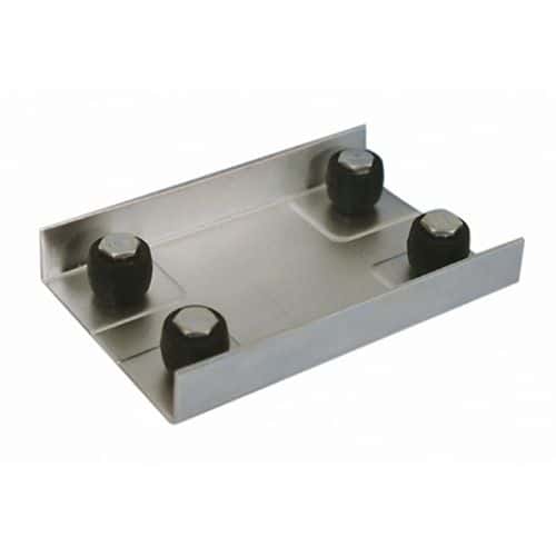 Plaque de guidage portail coulissant 4 galets nylon