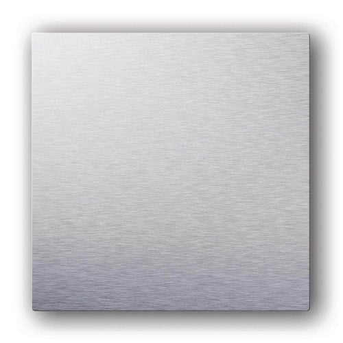 Plaque design pour la grille fixe ColorLINE - aluminium brossé - diamètre de 180 mm - pour support de plaque de 80 ou 125 mm Réf. 11022172 ALDES