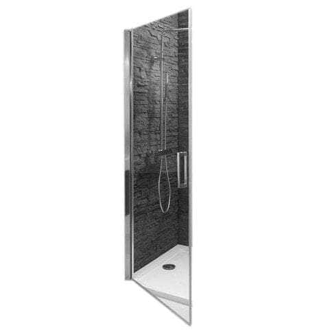 Porte pivotante Contra 120cm à installer en angle verre Transparent profilé Chromé - JACOB DELAFON Réf. E22T121 - GA