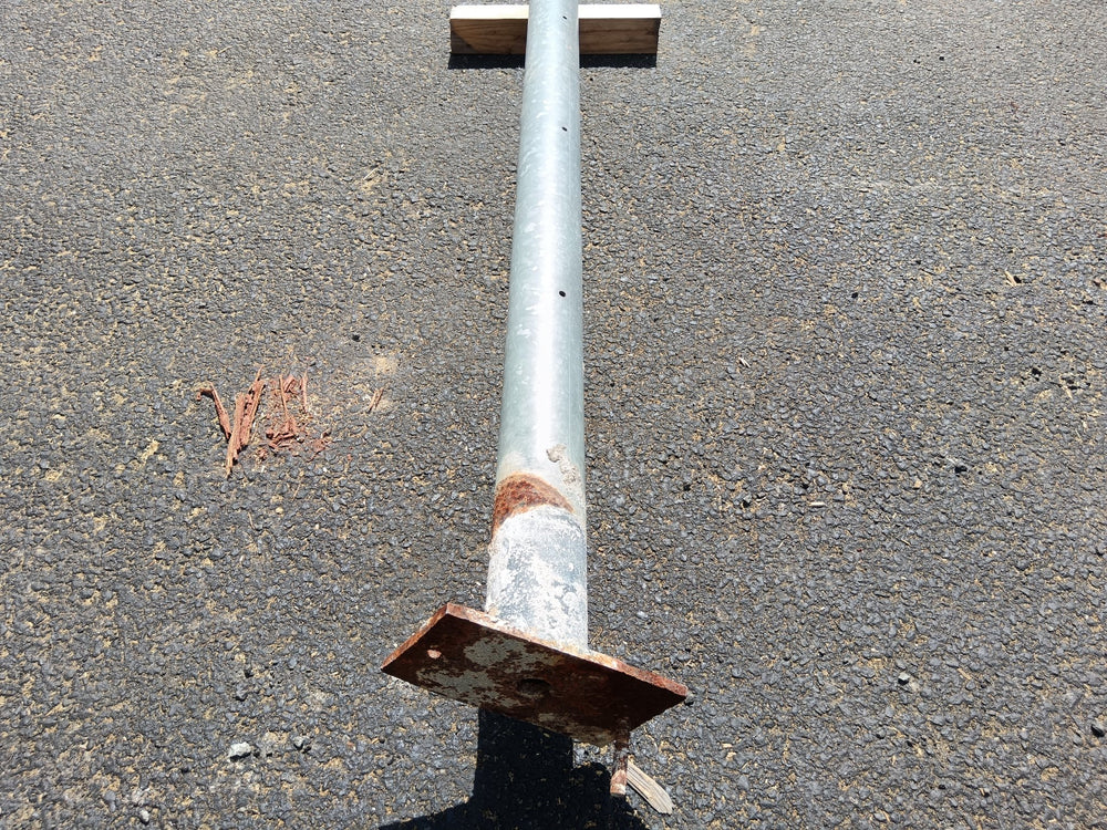 Poteau acier galvanisé - Ø x 115 - L=7.5m (7m à 8m)