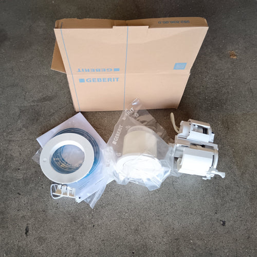 Poussoir pneumatique à encastrer blanc - 100 x 100 mm - Geberit (116.050.11.1)